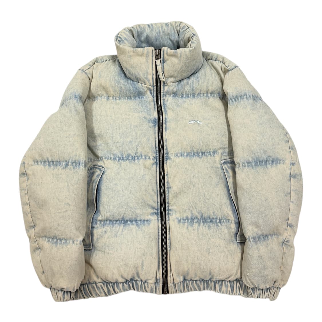 WKNDRS 위캔더스 데님 데미지 워싱 패딩 점퍼 M 상품이미지1