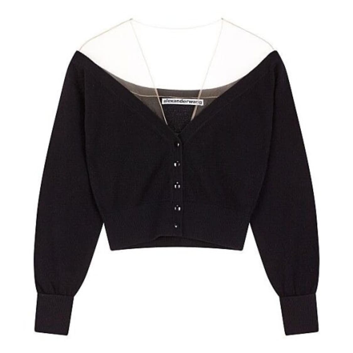 알렉산더왕 시스루 튤가디건 블랙 상품이미지1