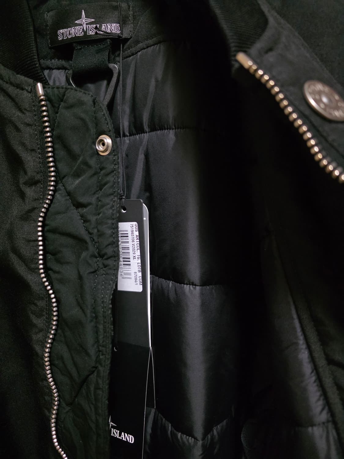 스톤아일랜드 쉐도우 봄버자켓 블랙 XL 상품이미지5