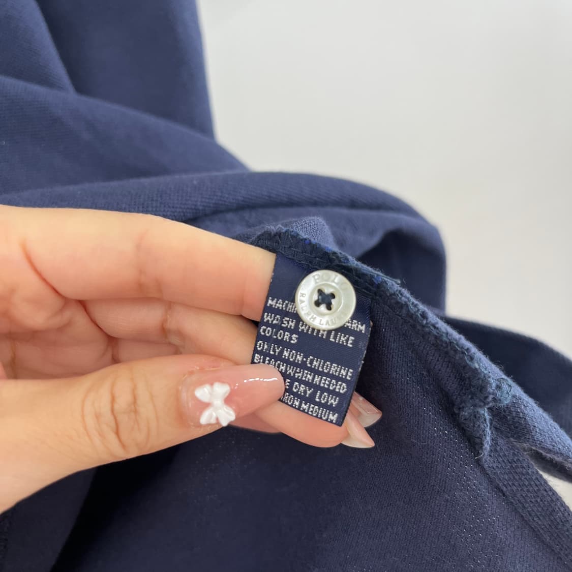 폴로 랄프로렌 빅포니 네이비 카라 반팔 티셔츠 상품이미지6