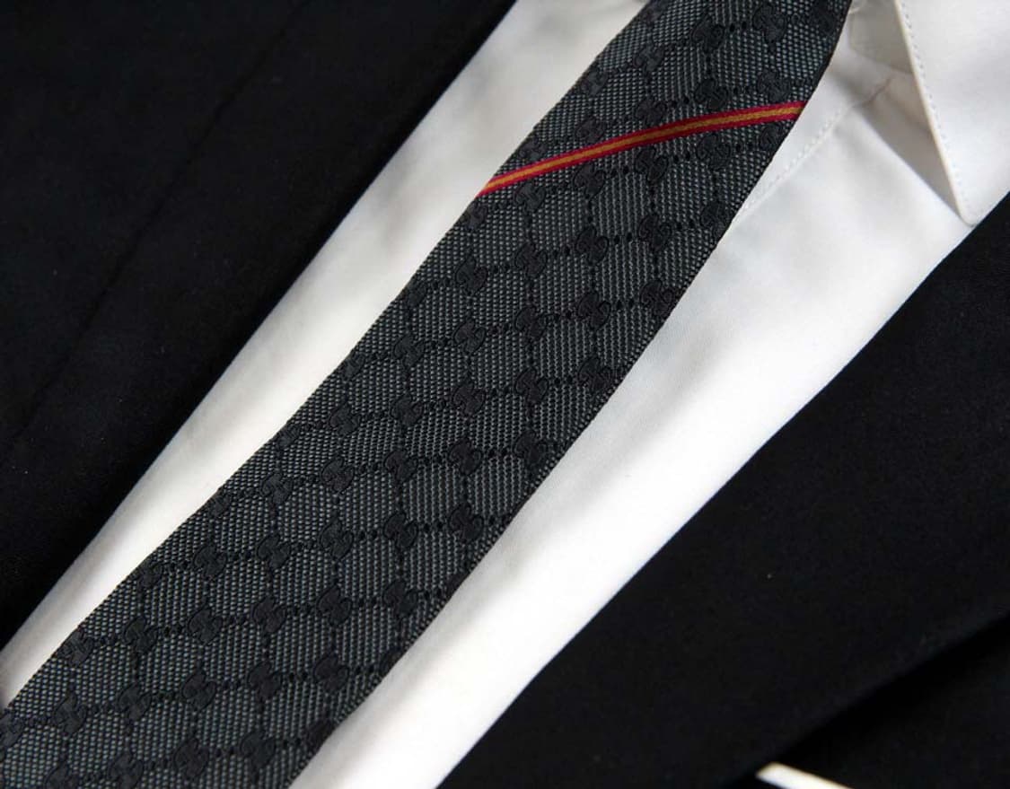 구찌 7.2cm S등급 신형 GG로고 남자 명품 넥타이 빈티지 상품이미지5