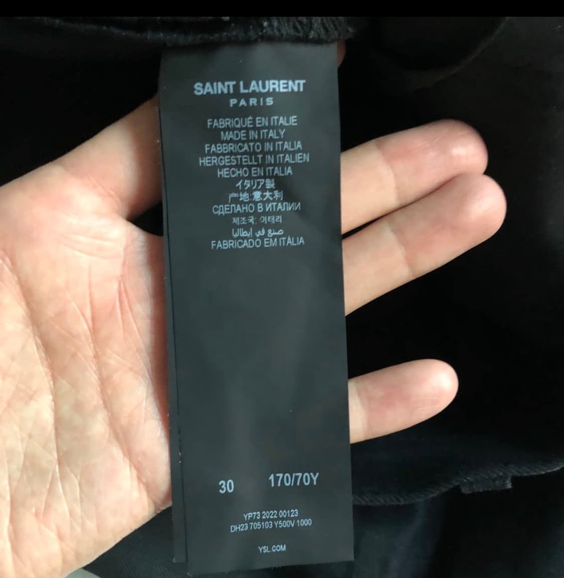30) 생로랑 플레어 블랙 데님 saint laurent denim 상품이미지4