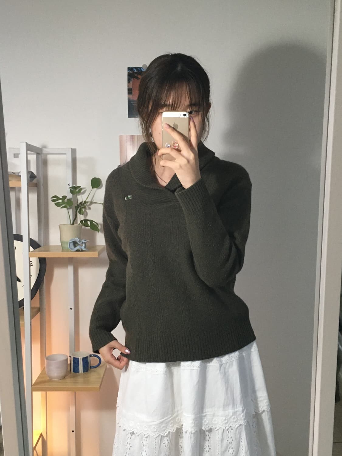 라코스테 카키 울 니트  상품이미지2