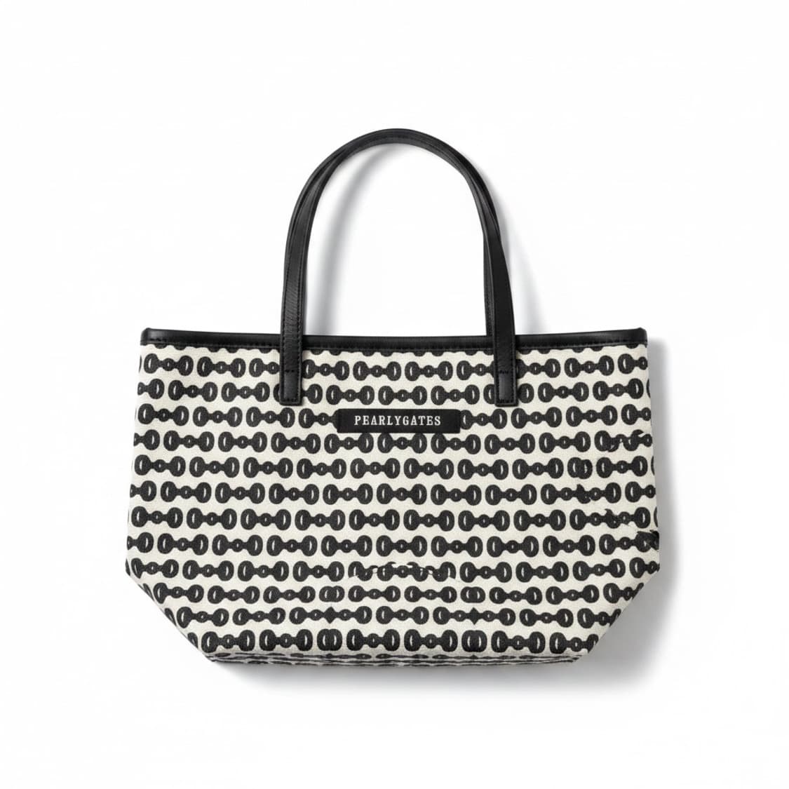 PEARLY GATES 토트백 블랙/화이트 상품이미지1