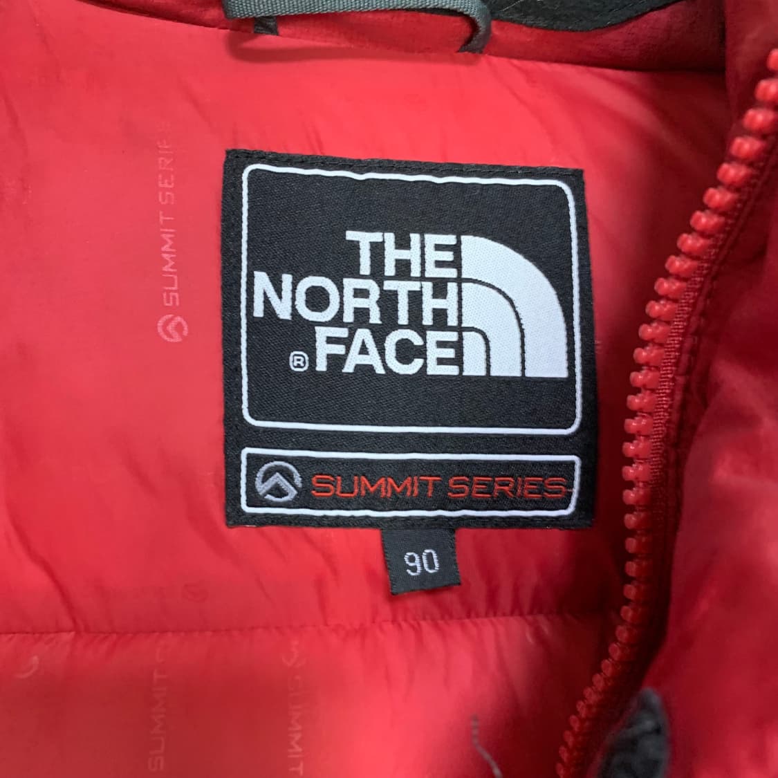 노스페이스 빈티지 써밋 800 레드 패딩 점퍼 90 사이즈 상품이미지5