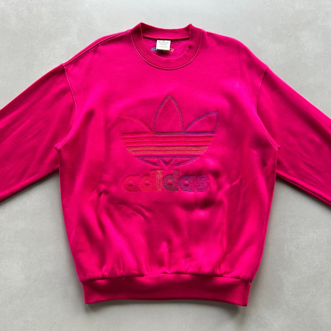 [M-L]아디다스 90s 일본판 빅로고 기모 맨투맨 상품이미지3