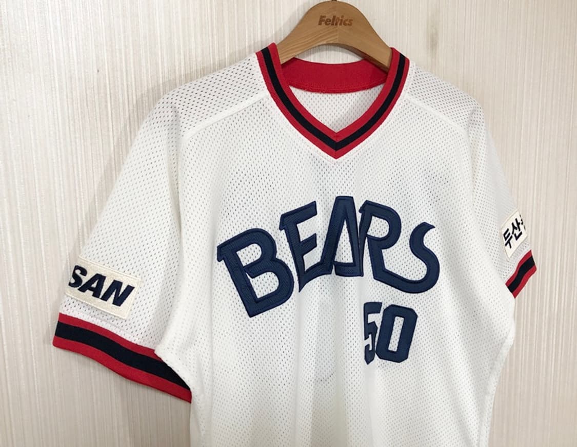 KBO 위팬 두산베어스 올드 홈유니폼/져지 100 #50 김현수 상품이미지4