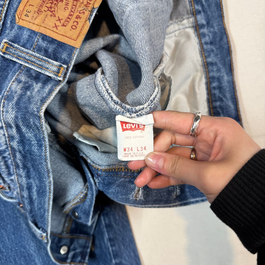 34inch) 리바이스 USA 90s 501 데님 청바지 상품이미지9