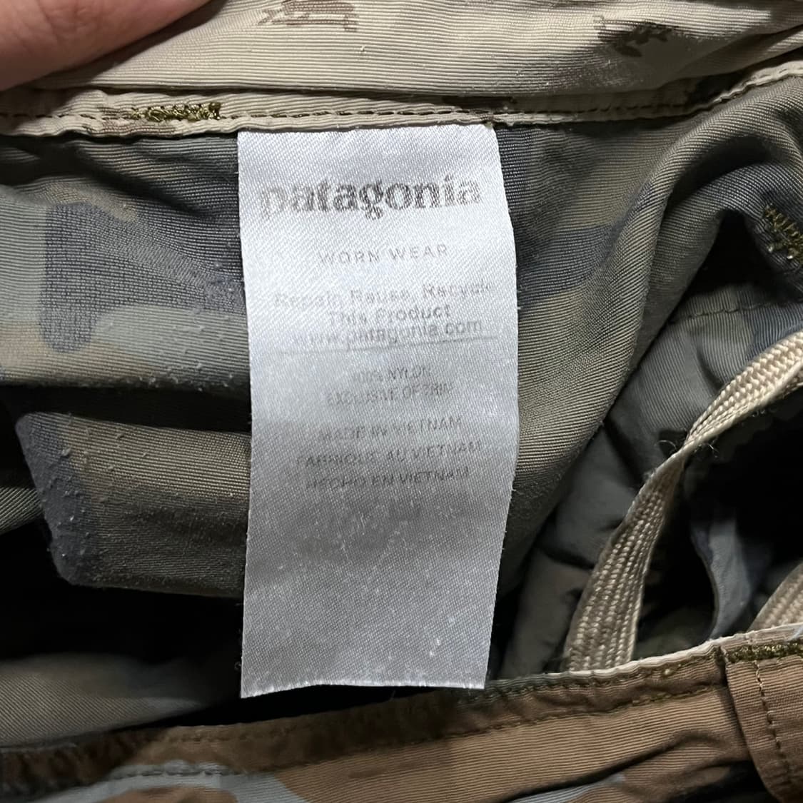 [정품/36] 파타고니아 카모플라주 패턴 빈티지 반바지 b17 상품이미지5