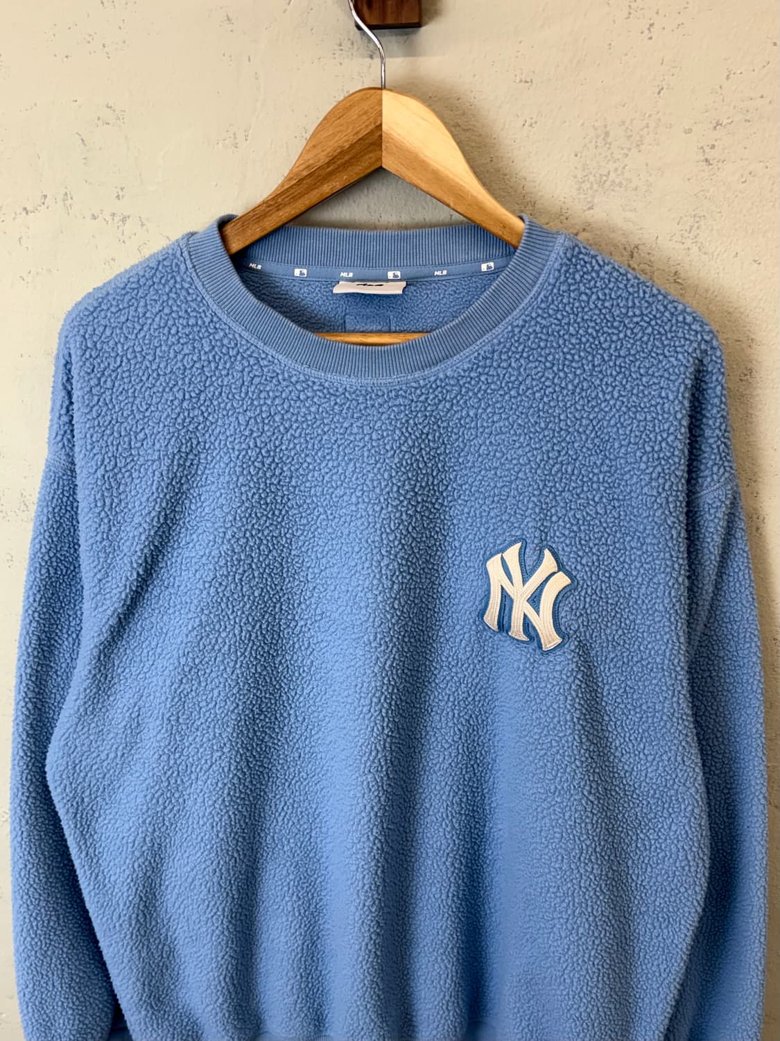 MLB 뉴욕양키즈 자수로고 플리스 맨투맨 상품이미지6