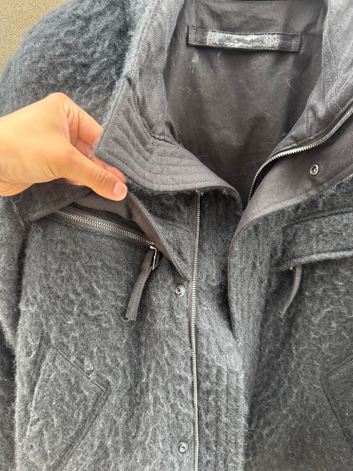 Blackmerle mohair jacket (black/size S) 상품이미지5