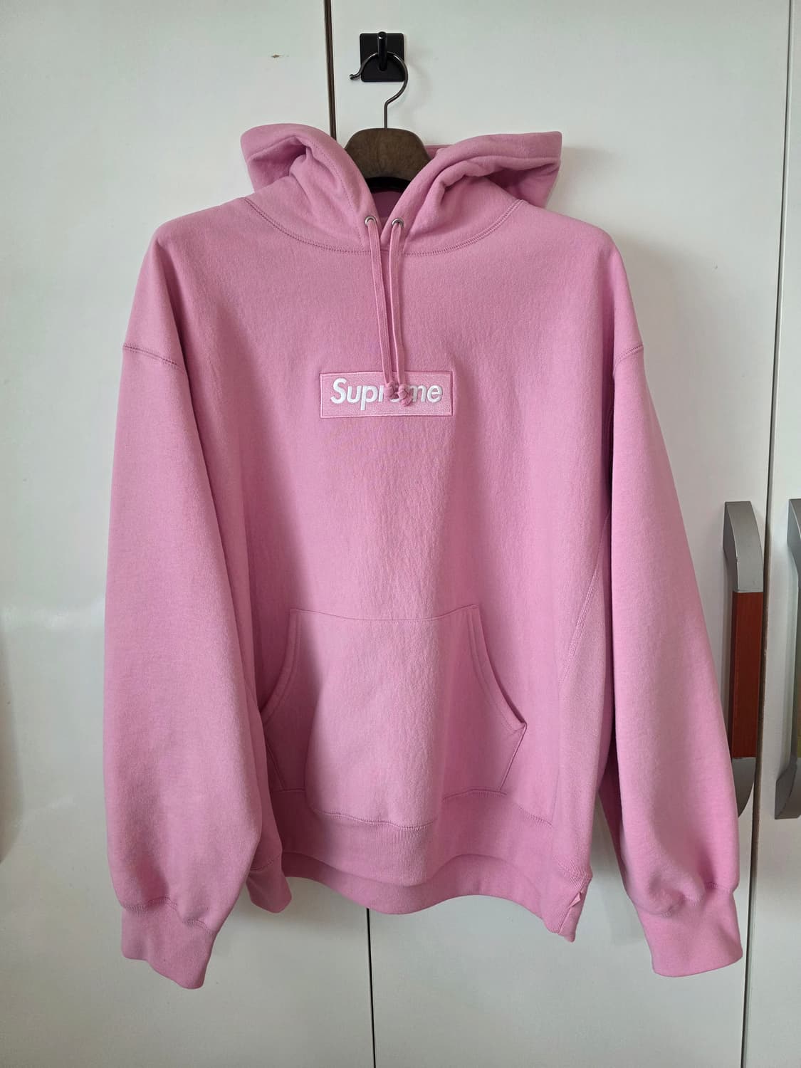슈프림 박스로고 후드 스웨트셔츠 더스티 핑크 상품이미지1
