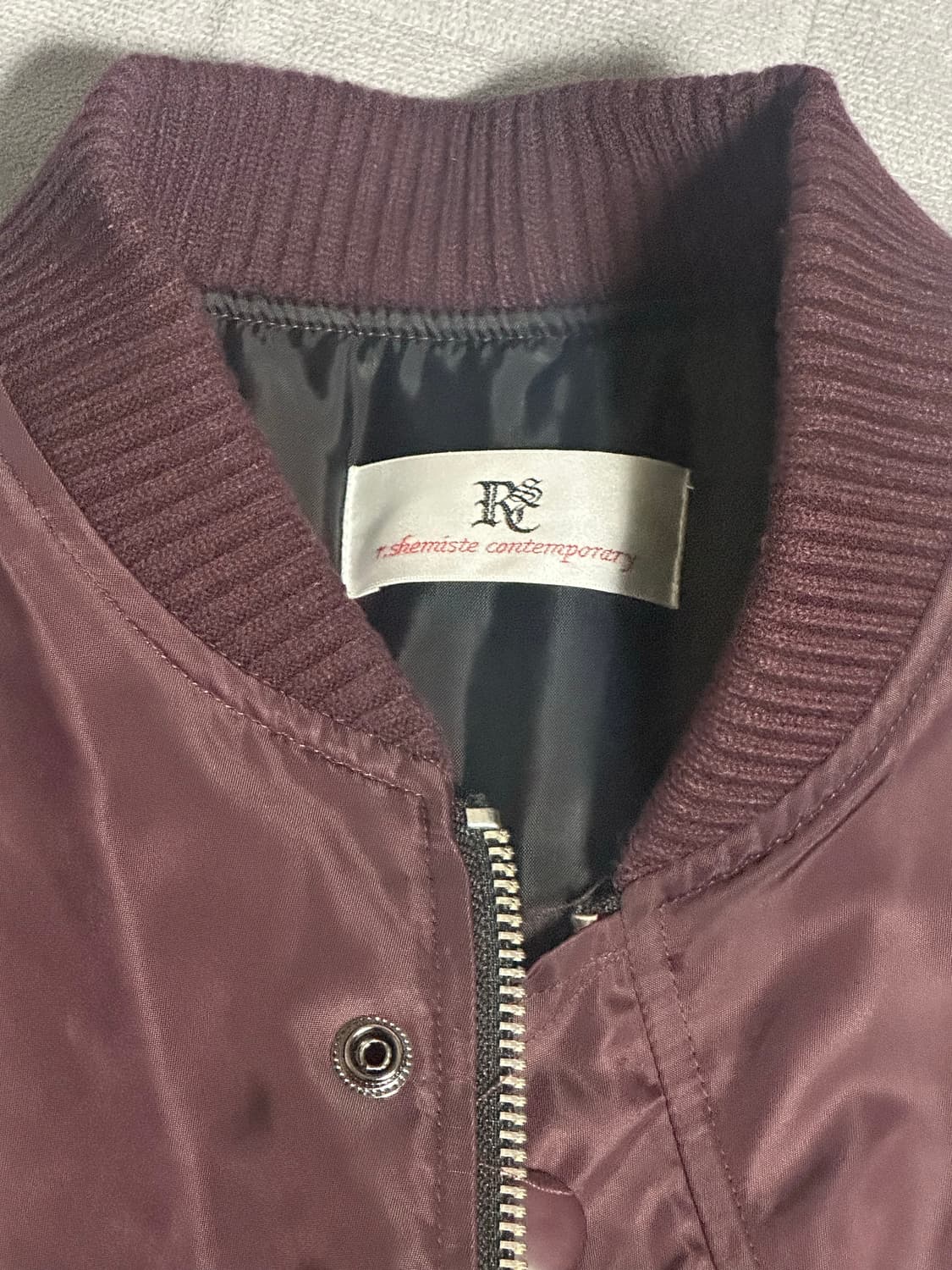 Rssc 알에스에스씨 MA-1 점퍼 버건디 팝니다 상품이미지3