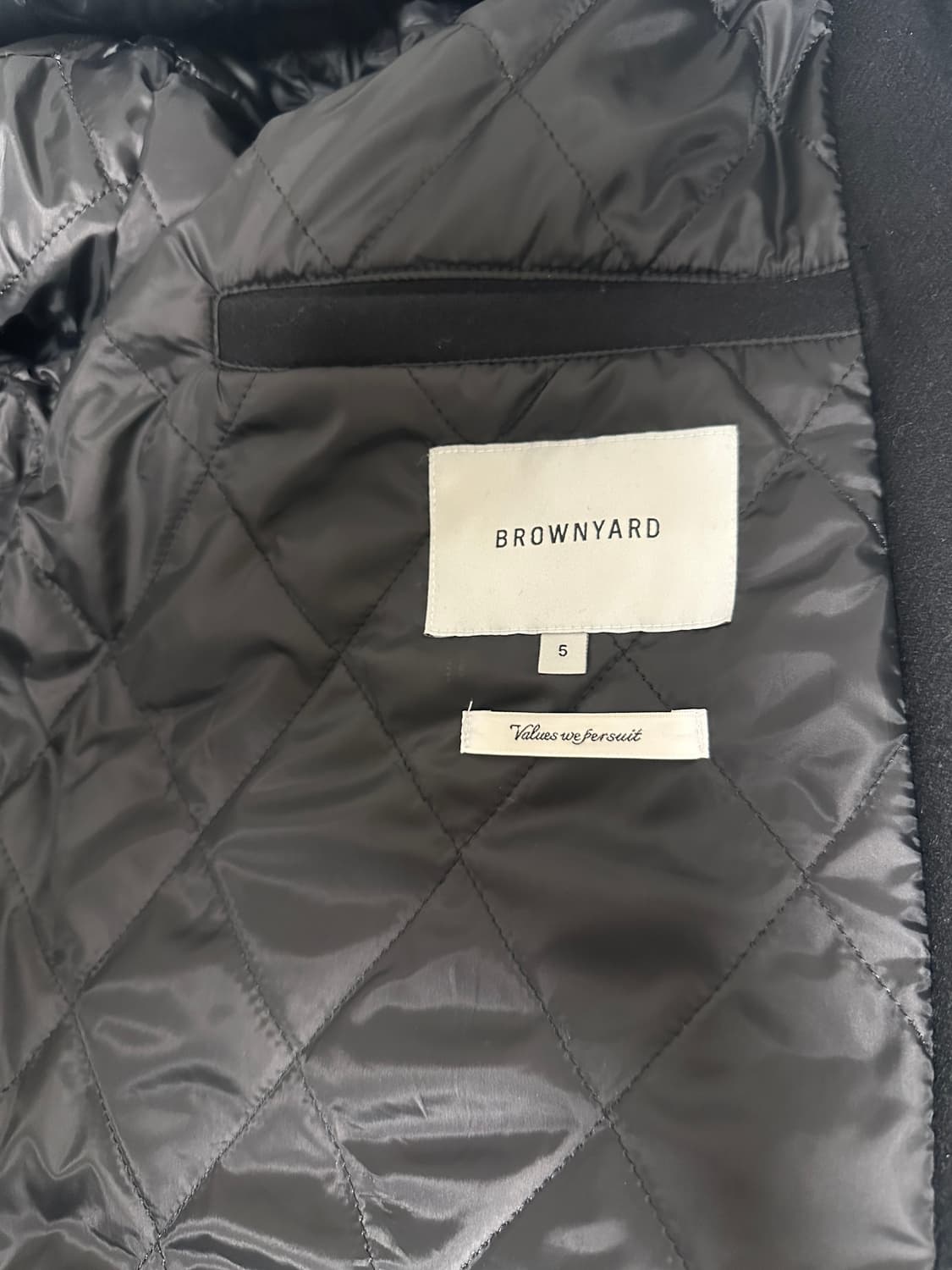 브라운야드 바시티자켓 블랙 5사이즈 상품이미지5