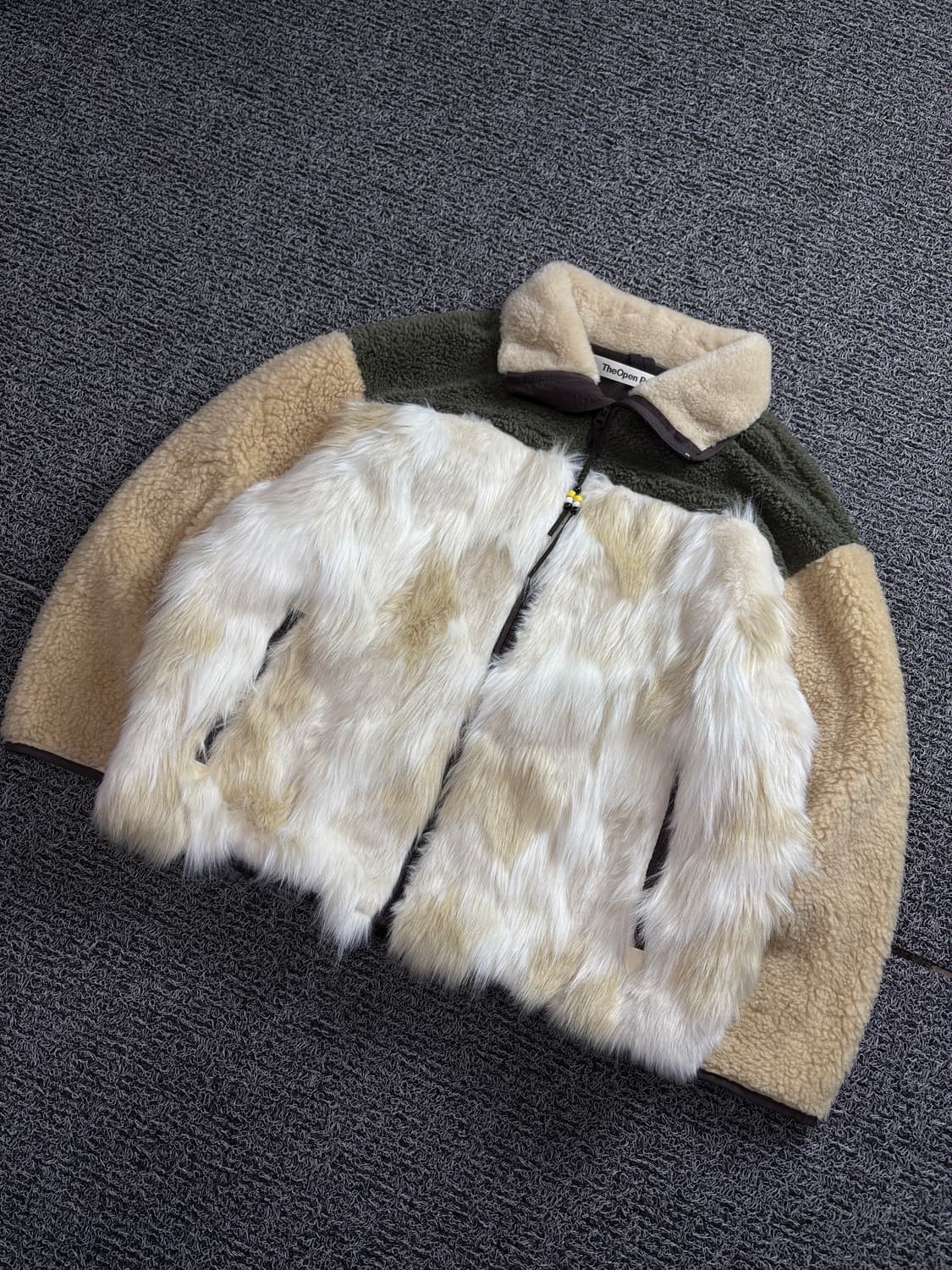 더오픈프로덕트 퍼 쉐르파 믹스업 플리스 자켓 1659 상품이미지1