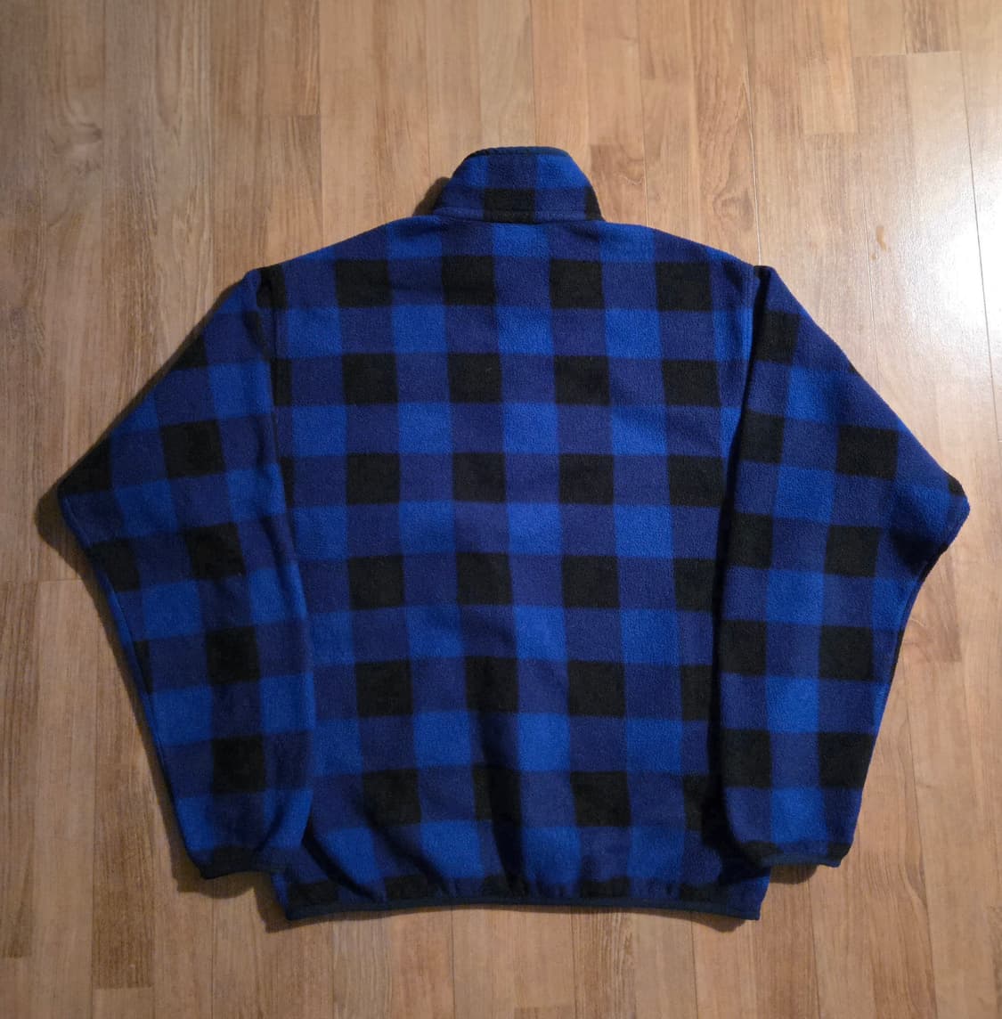 (M)파타고니아 버팔로 블루 체크패턴 신칠라 플리스 후리스 상품이미지3