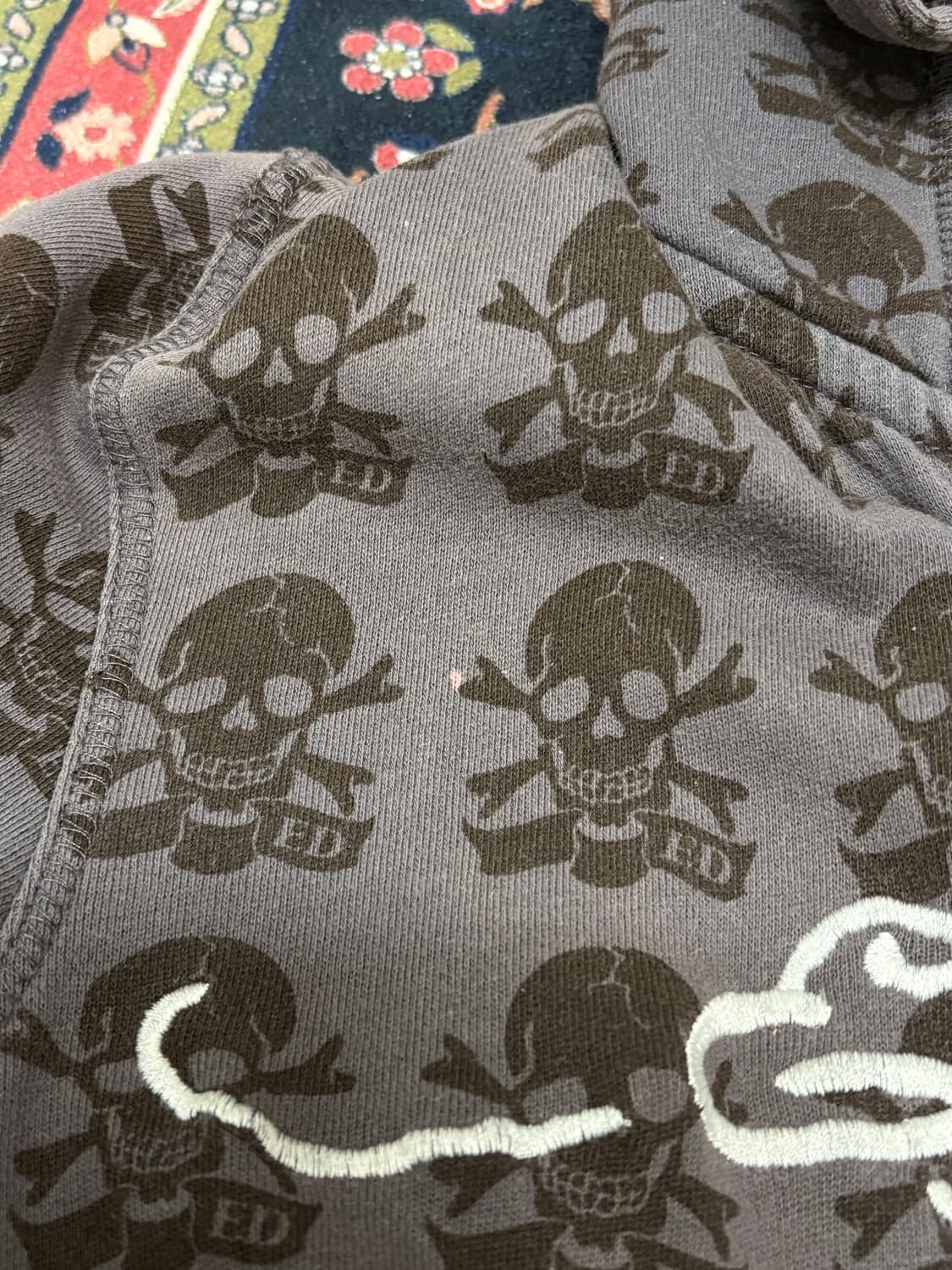 ed hardy 에드하디 해골 프린팅 후드집업 상품이미지7