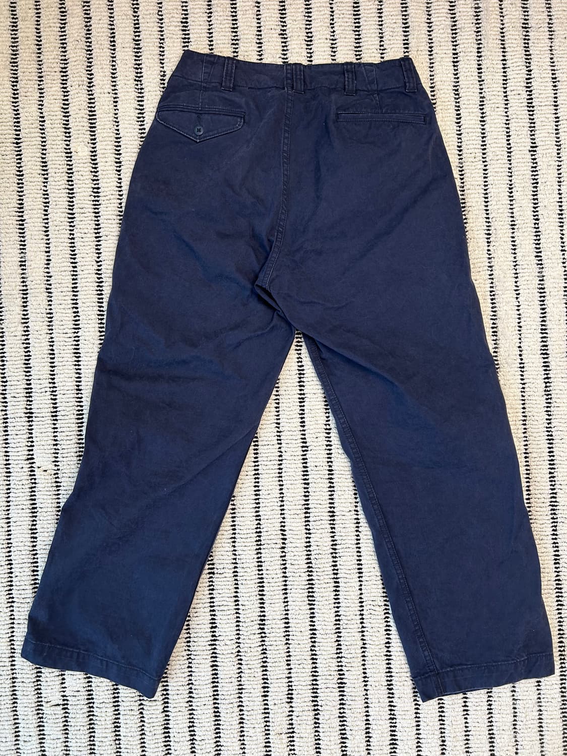 코튼 네이비 치노팬츠 (made in japan) 상품이미지4