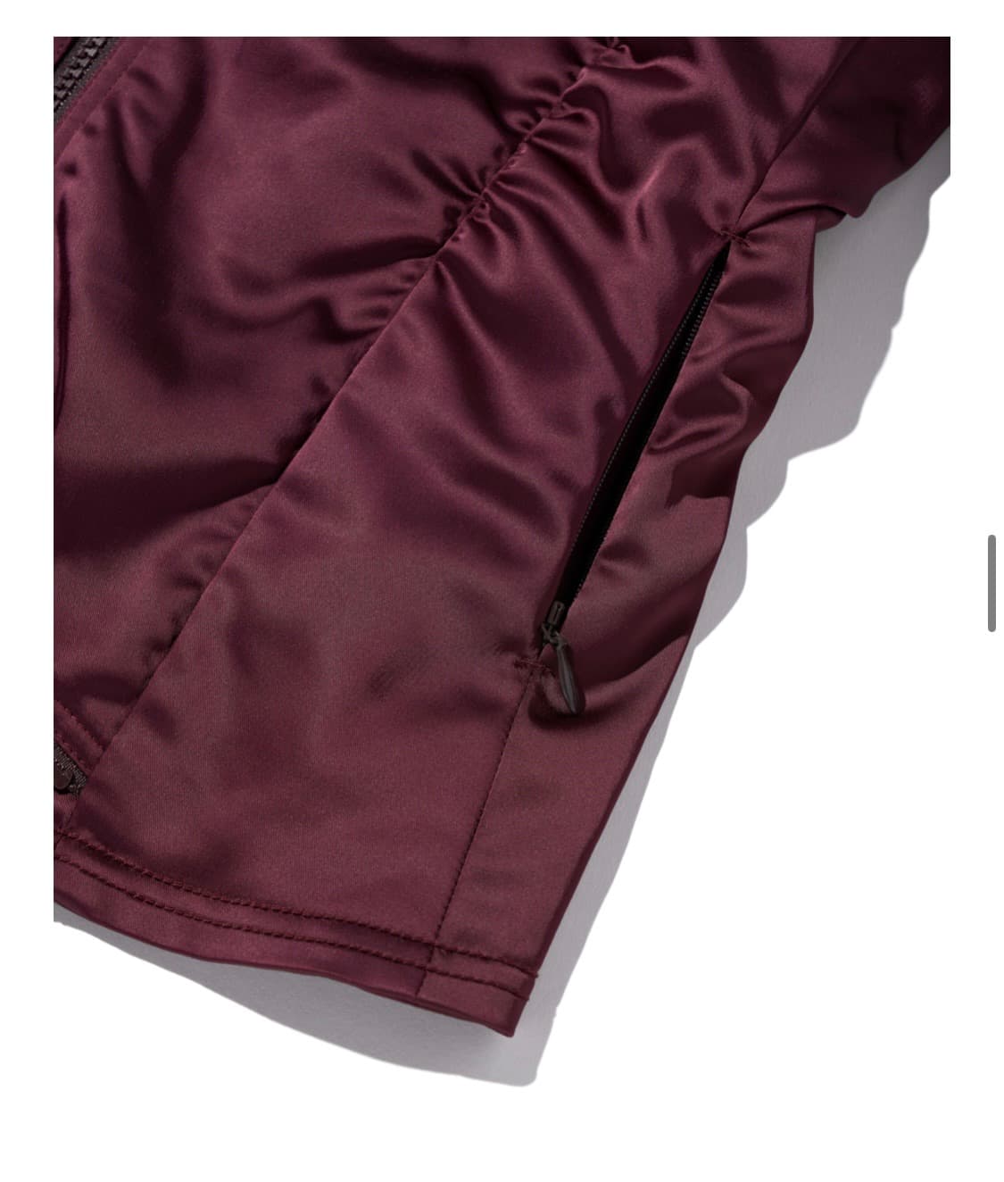 Moto zip jacket - burgundy 상품이미지6