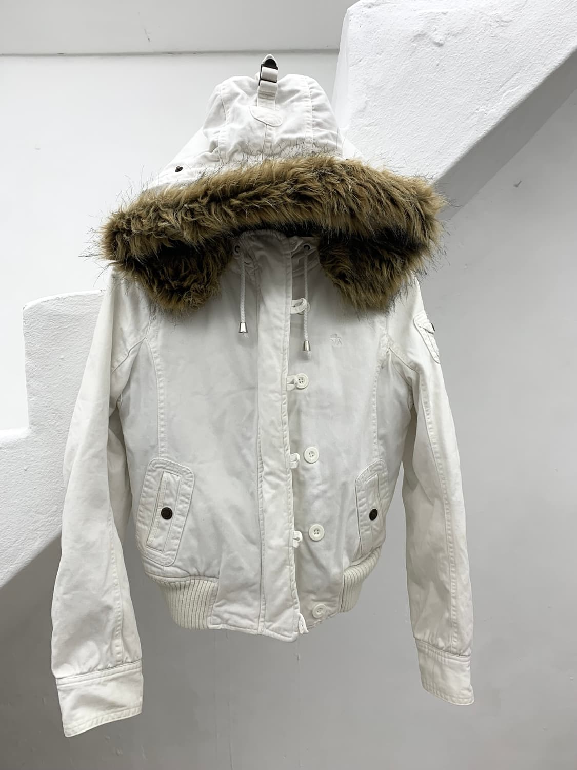 Abecrombie 00s fur down wolfjo parka  상품이미지6