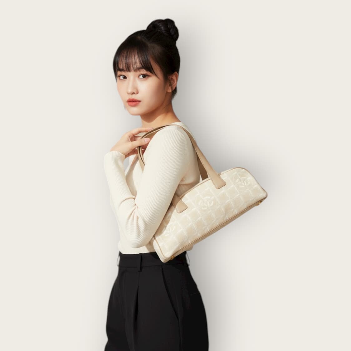 빈티지 샤넬 뉴 트래블 라인 볼링백 숄더백 토트백 상품이미지1