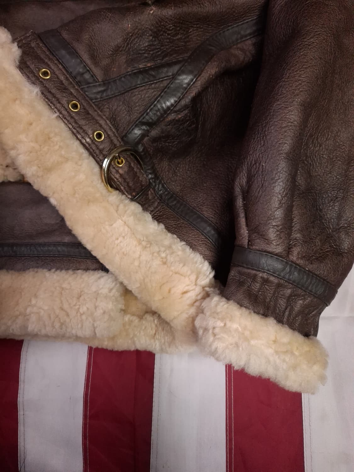 미공군 B-3 TYPE 리얼레더 항공 폭격기 무스탕 상품이미지6