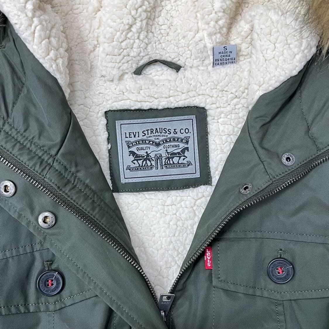 리바이스 나일론 양털 야상 v0698 상품이미지8