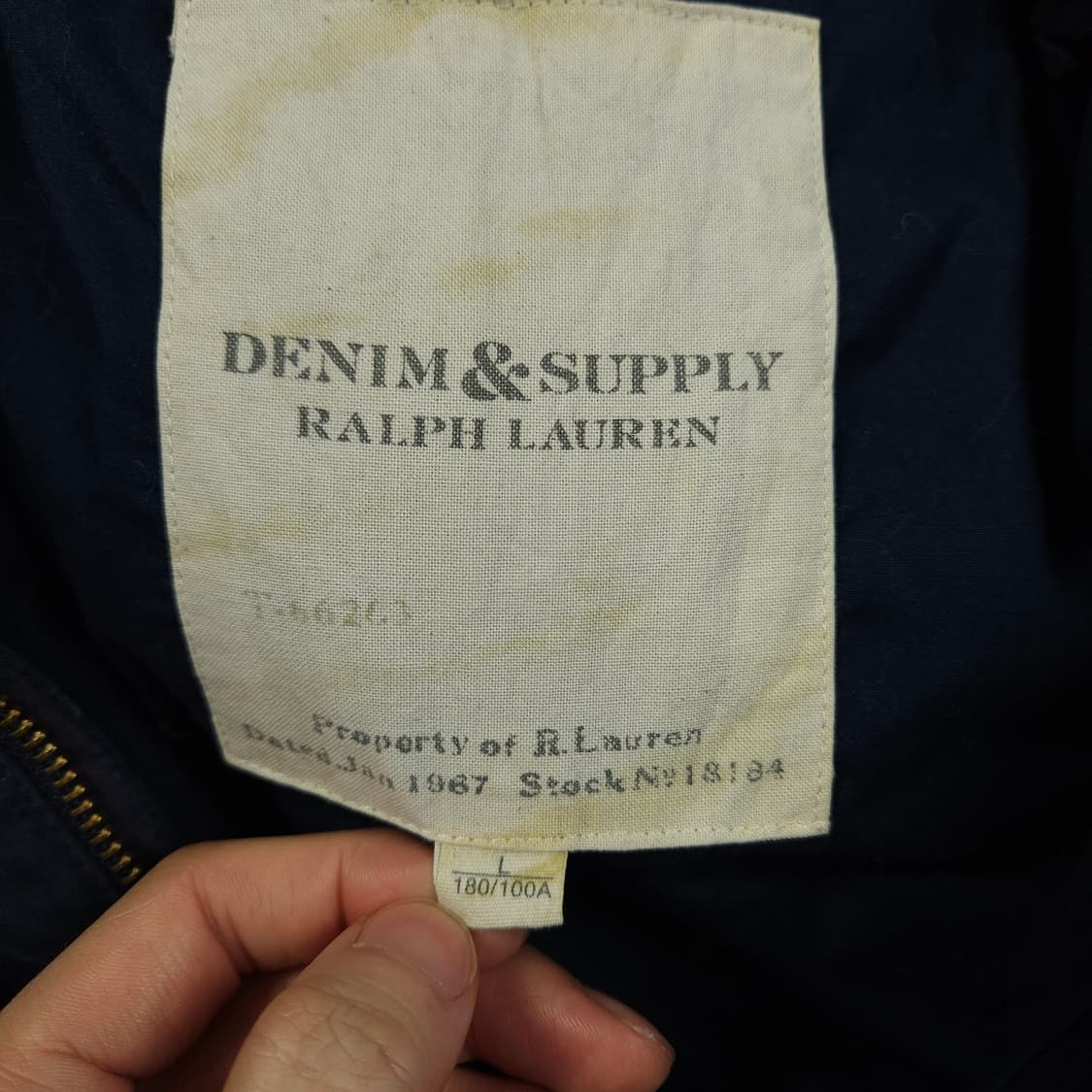 데님앤서플라이 랄프로렌 네이비 야상 점퍼 상품이미지5