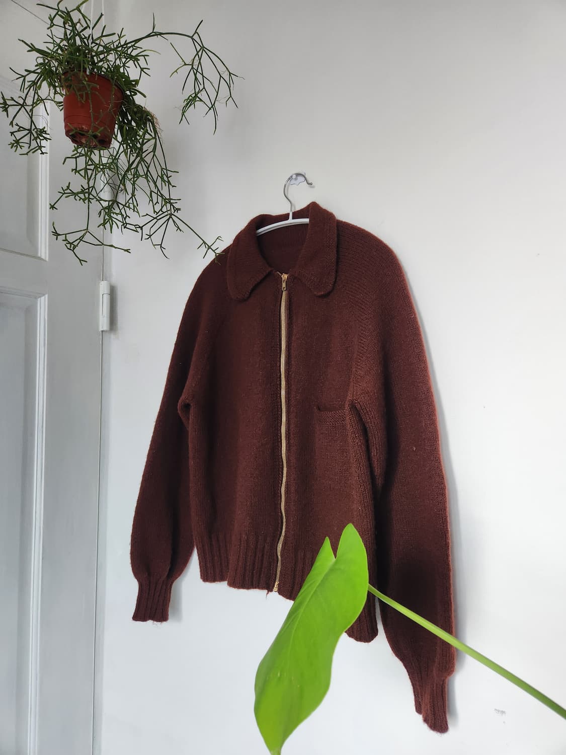 60s 헤비 울 집업 가디건(USAmade) 상품이미지1