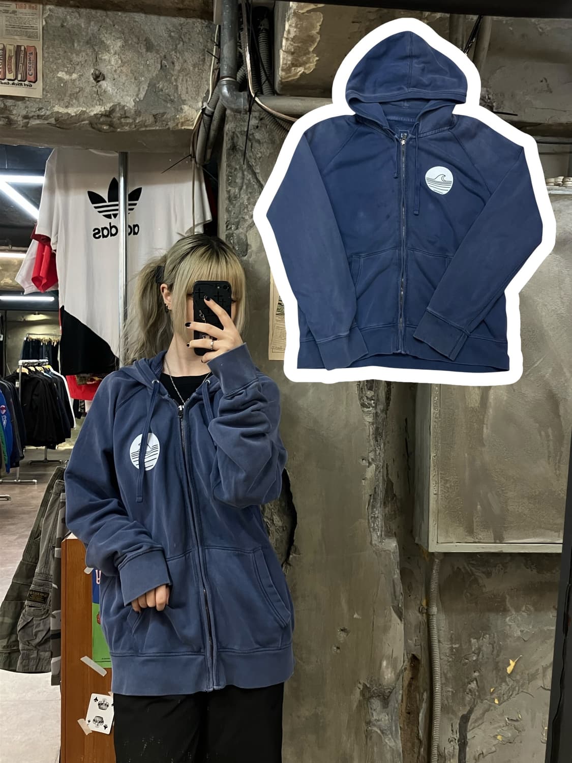 GAP 갭 후드집업 소라 XL #csz1105 상품이미지1