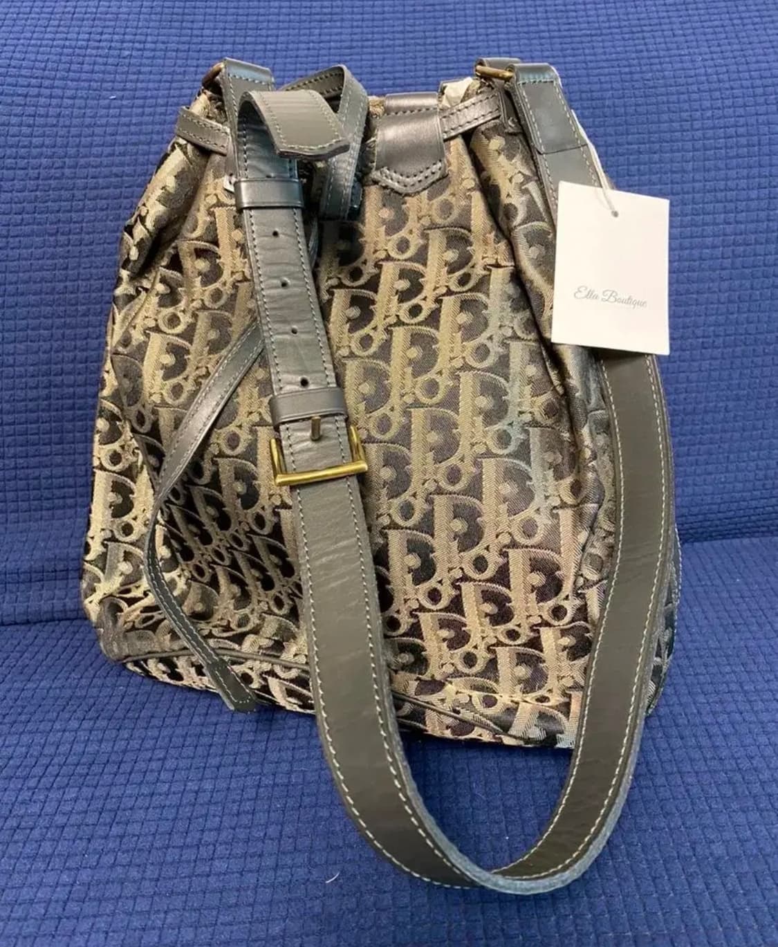 (빈티지) 디올 오블리크 카키 버킷뱃 상품이미지5