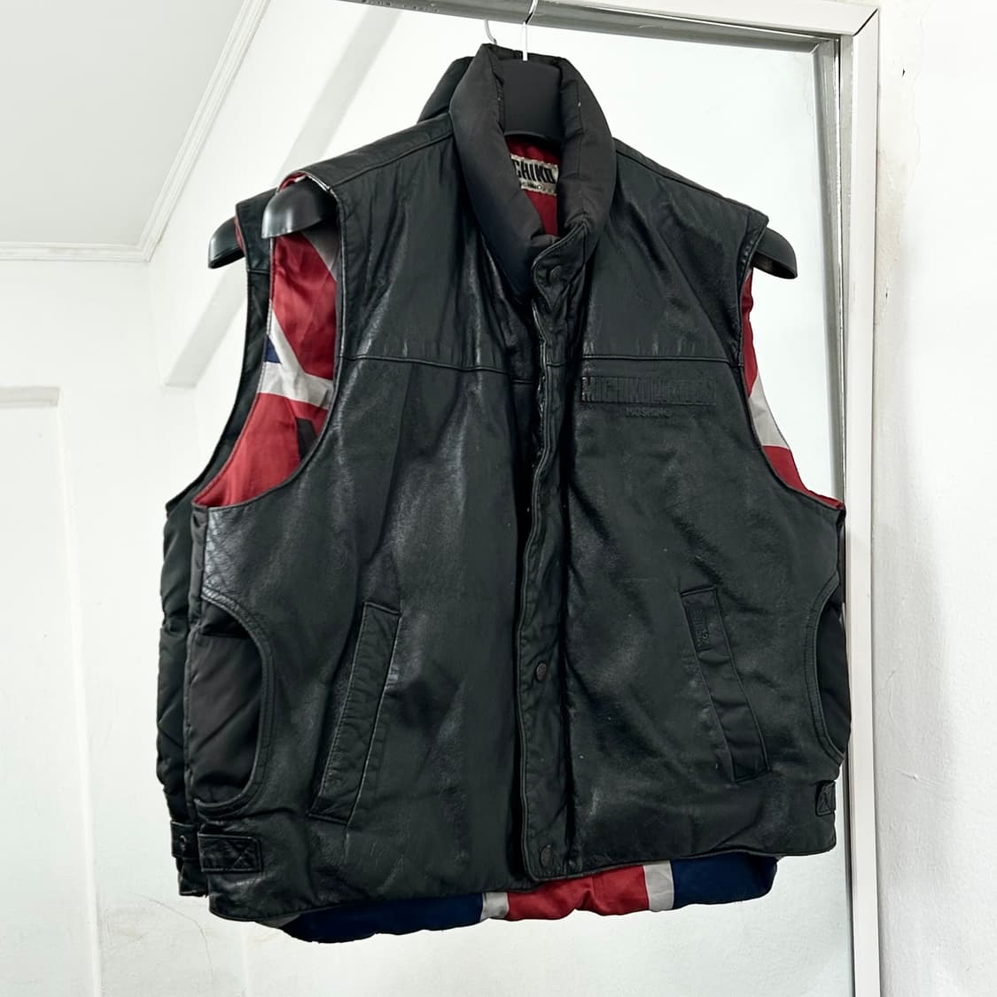 미치코 코시노 런던 소가죽 크롭 패딩 조끼 상품이미지1