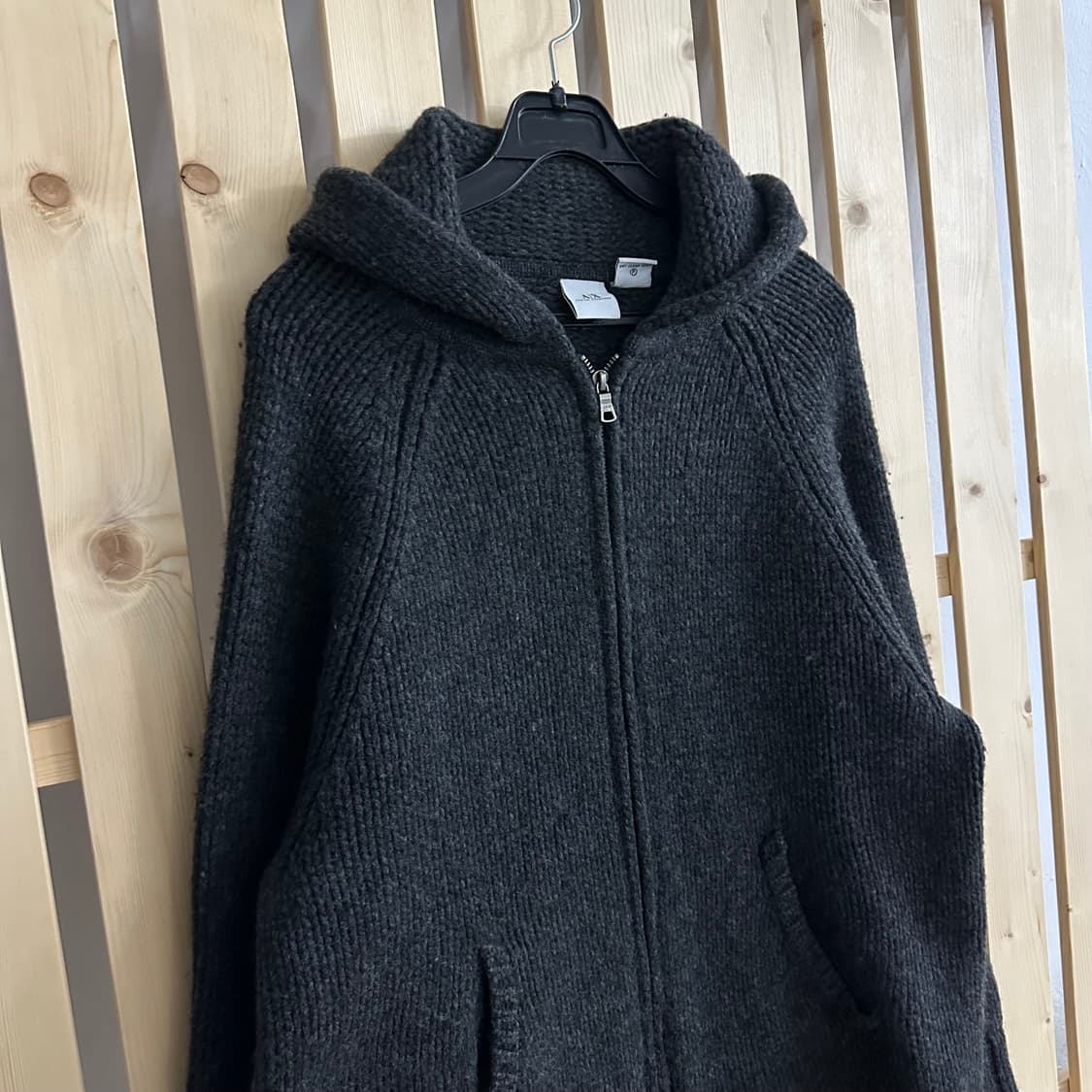 (L) 알마니 익스체인지 차콜 투웨이 후드집업 상품이미지4