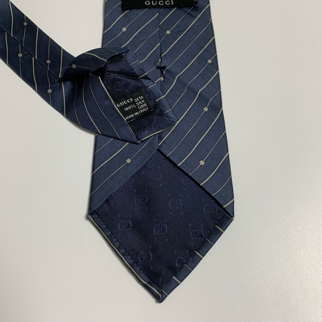 구찌(GUCCI) 스트라이프 명품 빈티지넥타이 100실크 A등급 상품이미지6