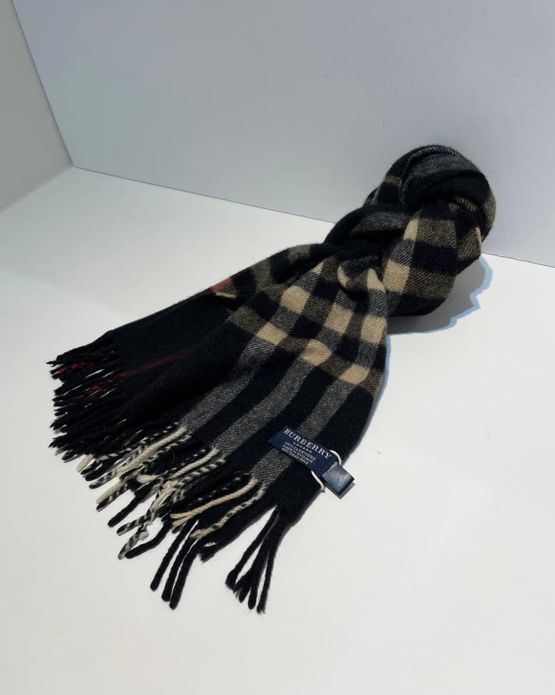버버리 90s 캐시미어 노바체크 목도리 A1536 상품이미지2