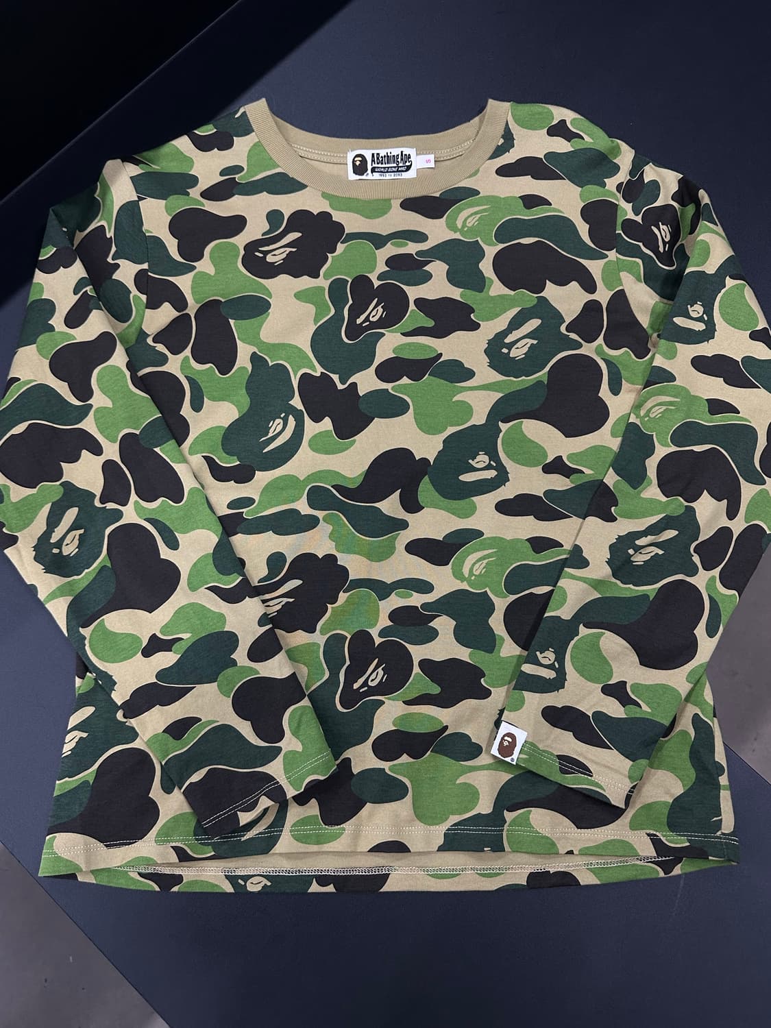 베이프 ABC 그린 카모 긴팔 롱슬리브  상품이미지4