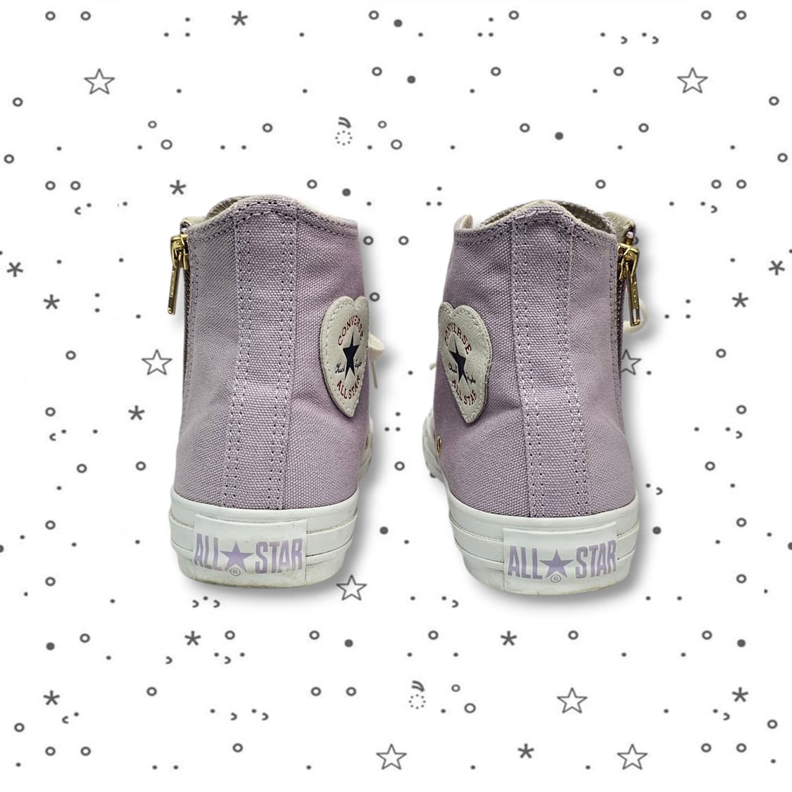 240 CONVERSE 컨버스 하이 하트패치 라일락 스니커즈 상품이미지4