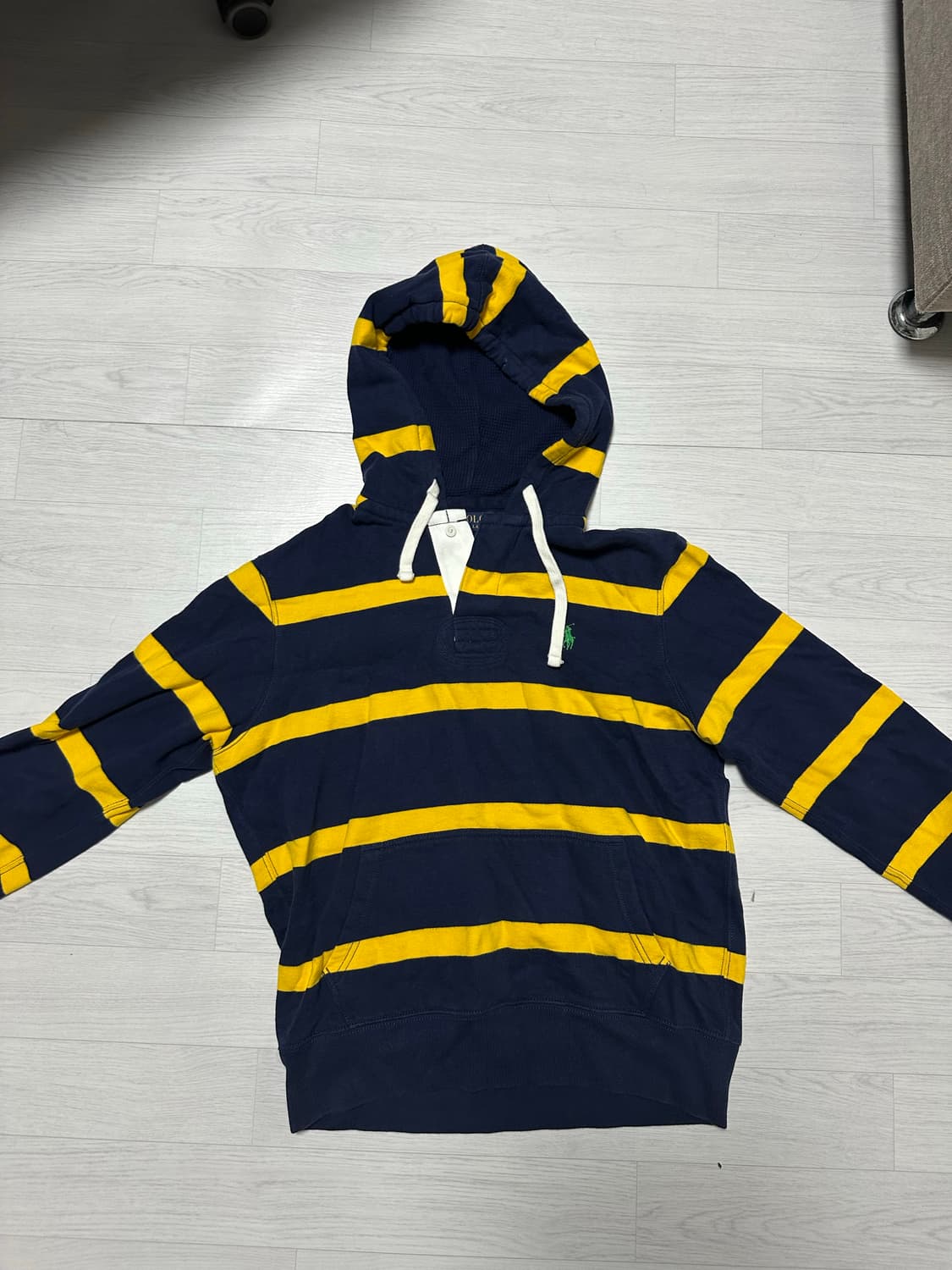 폴로 럭비 스트라이프 후드티 꿀벌 m 상품이미지1