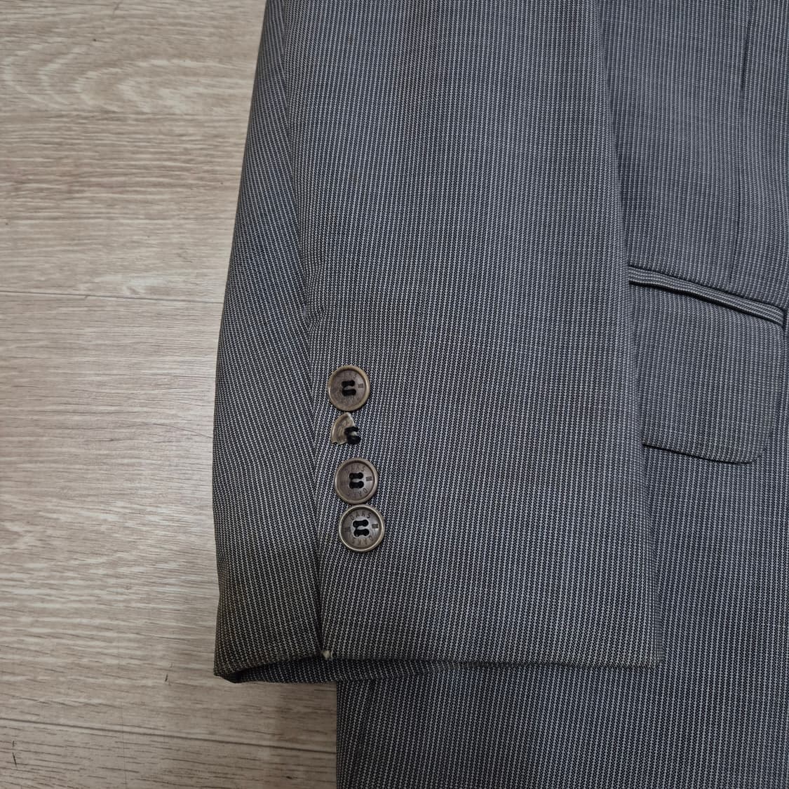 닥스 런던 울마크 모직 스트라이프 블레이저 정장자켓 97-88-170 상품이미지4