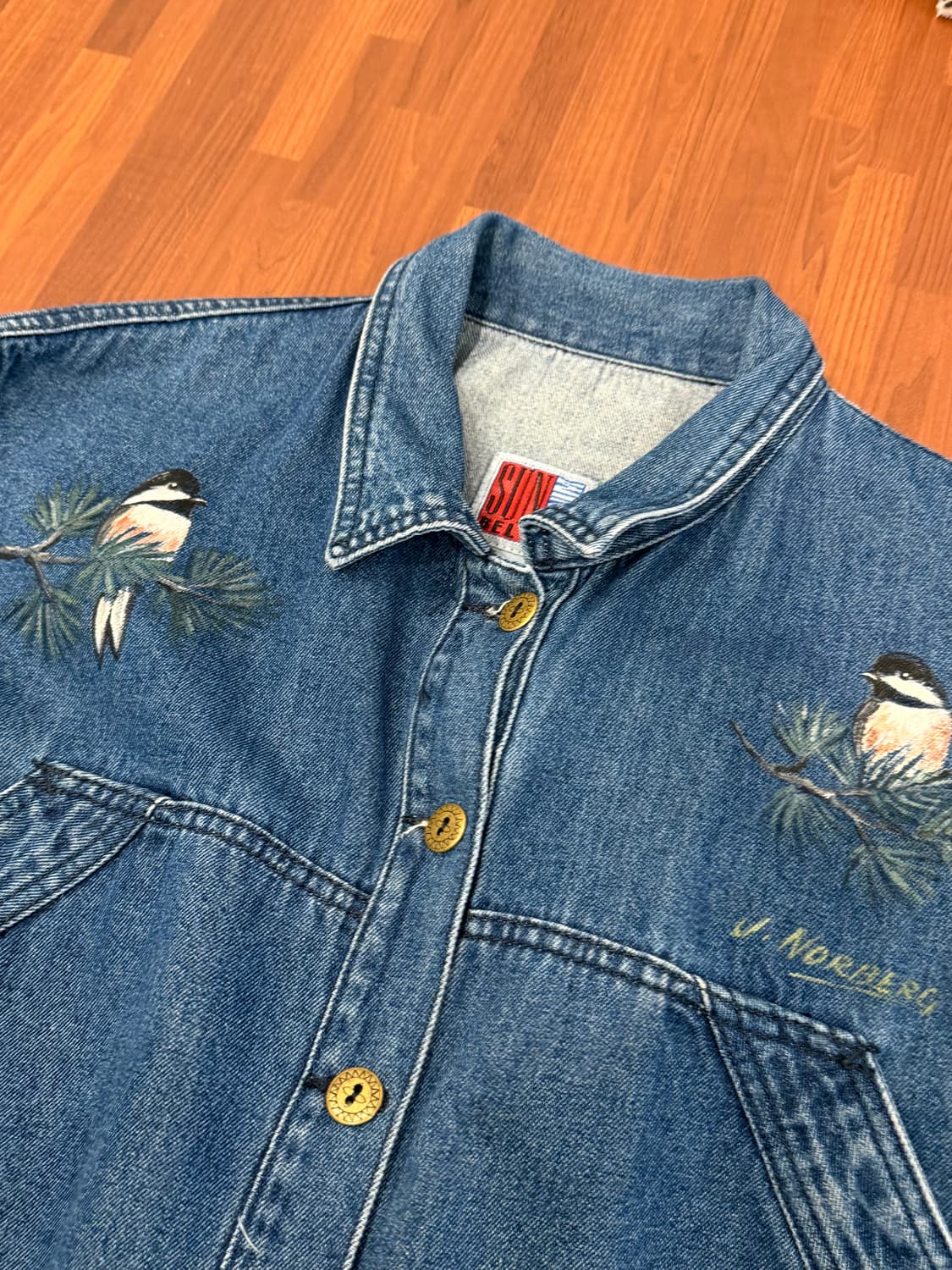 90s Sun Belt 빈티지 데님 초어 자켓 상품이미지9