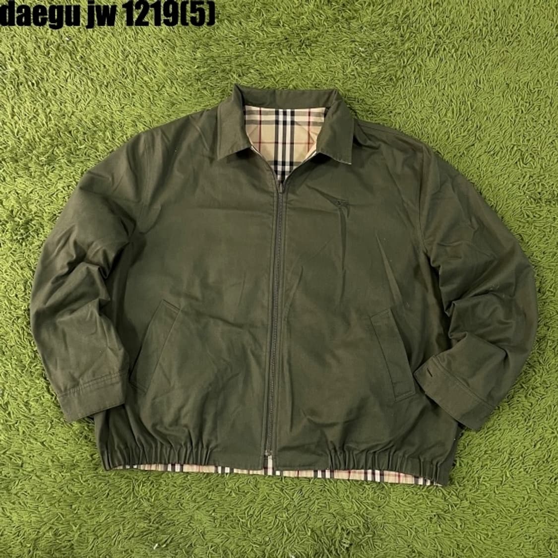 버버리 체크 양면 자켓 상품이미지3