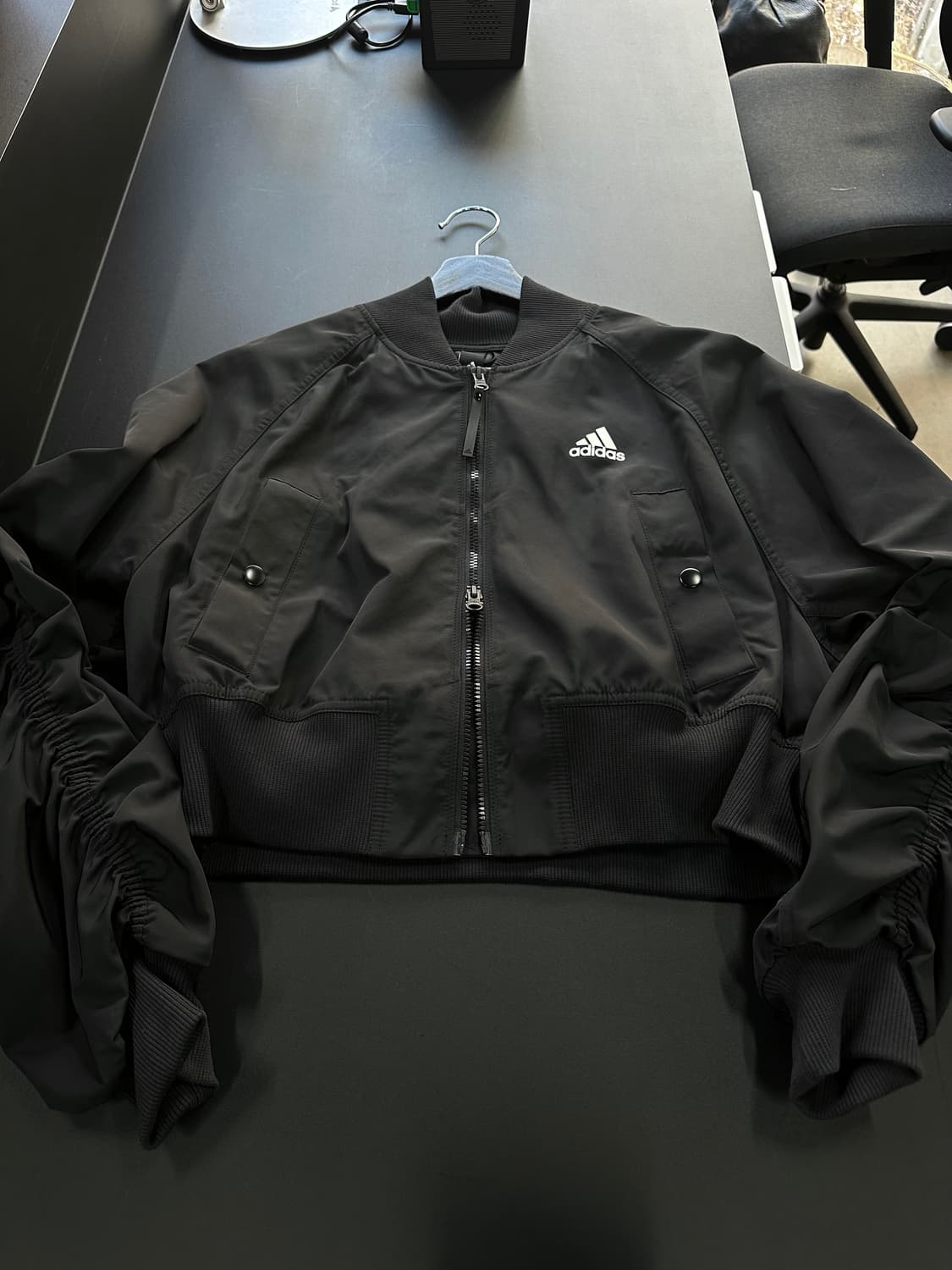 아디다스 콜렉티브 셔링 크롭 투웨이 블루종자켓 상품이미지6