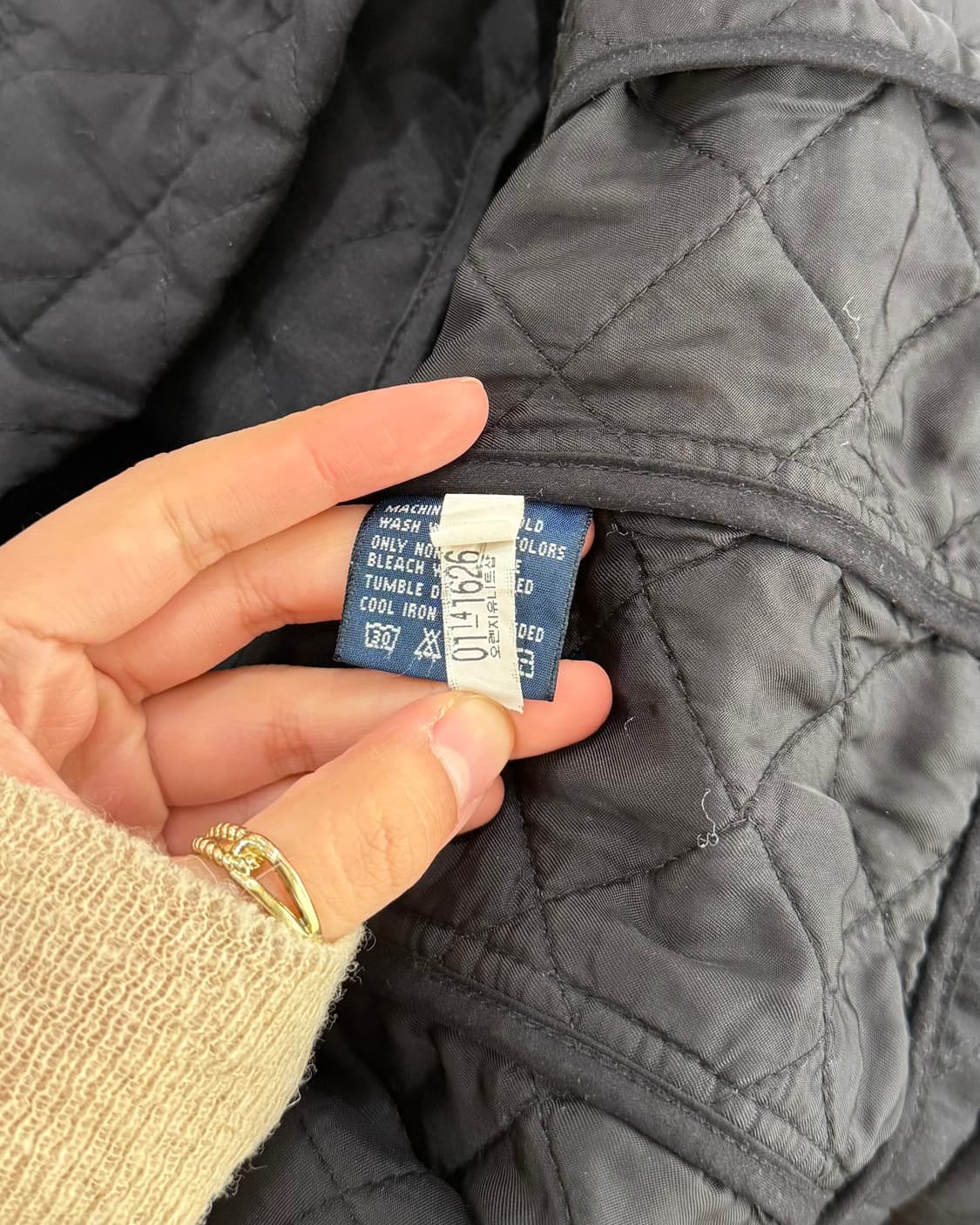 랄프 로렌 블랙 퀼팅 싱글 버튼 자켓 상품이미지9