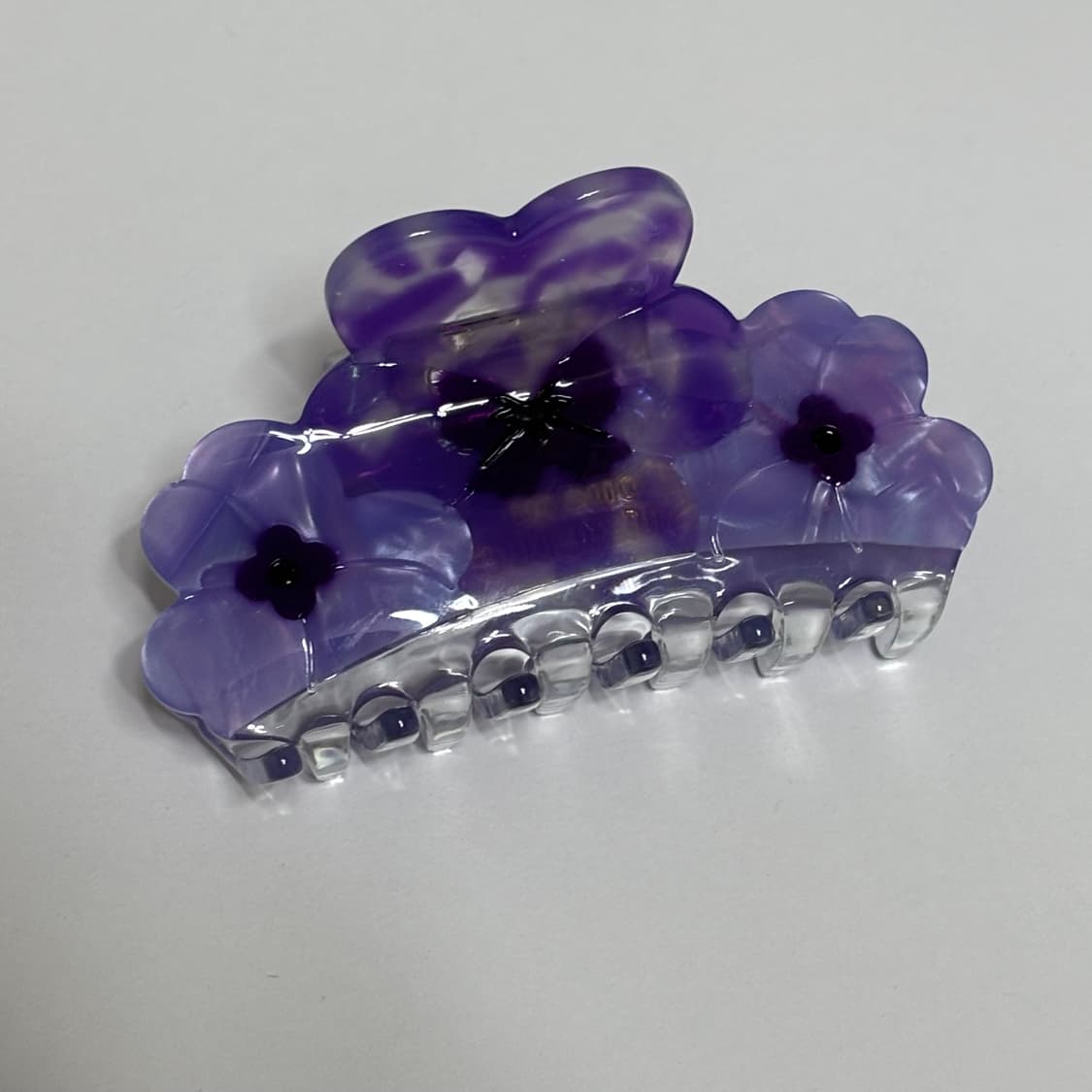 쿠쿠수제뜨 빅 퍼플 팬시 헤어집게핀 (새상품/제니 집게핀과 같은 브랜드) 상품이미지1