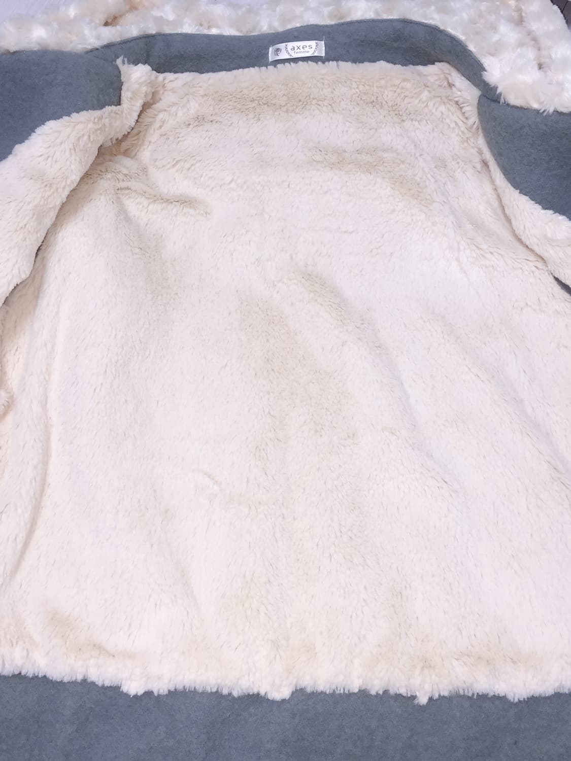 엑시즈팜 민트 라떼갸루 퍼 숏 코트 리즈리사트랄라라히메카지 상품이미지5