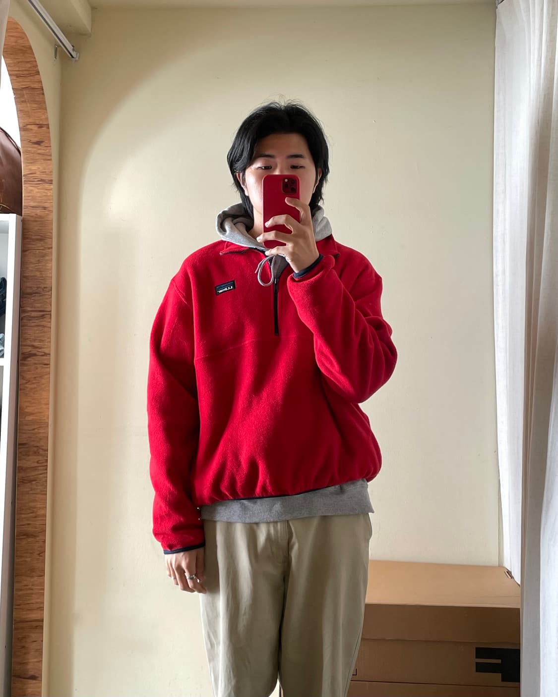 90‘s USA LL Bean Half-zip Fleece 엘엘빈 플리스 상품이미지9