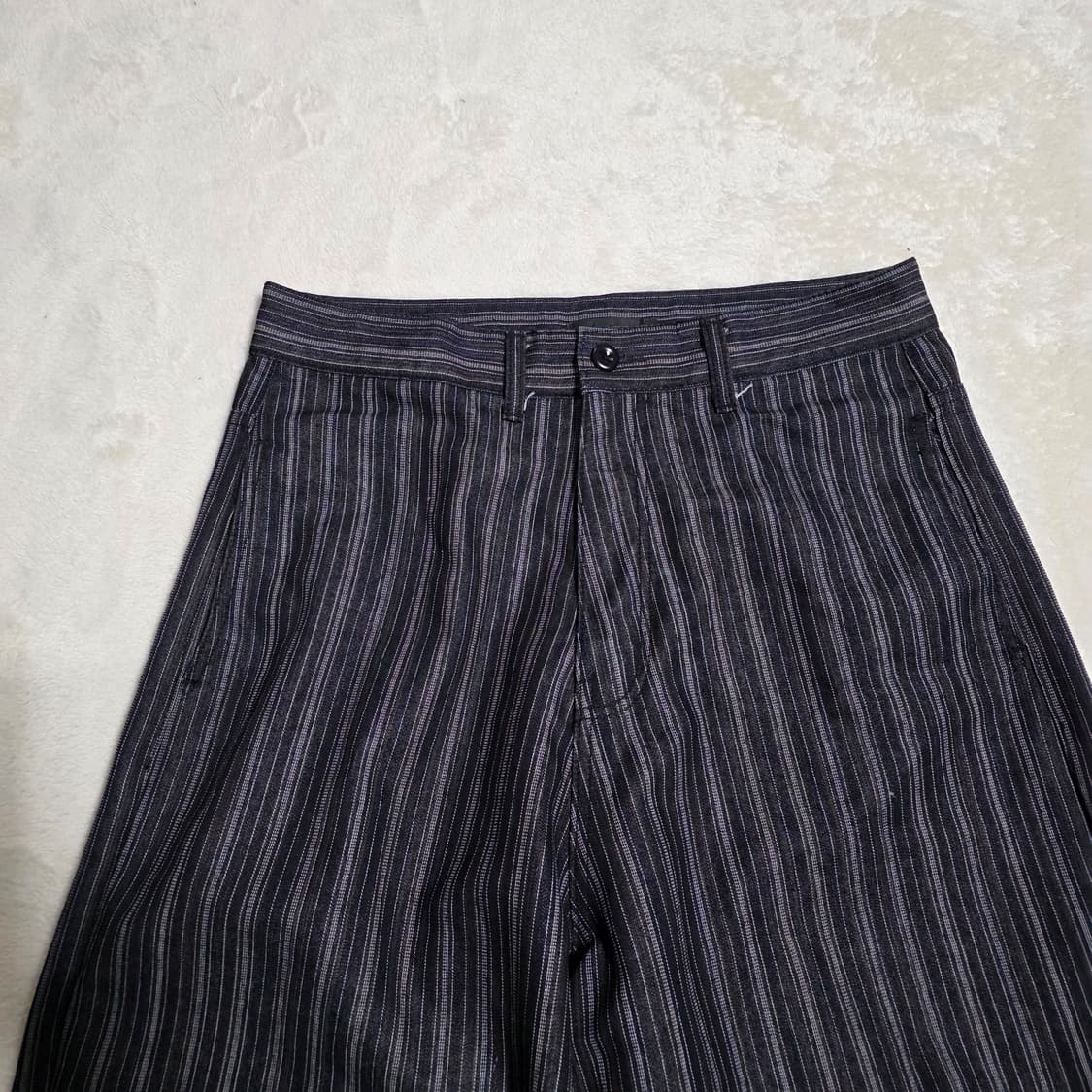 (L)Vass 스트라이프 자가드 와이드 팬츠  상품이미지2