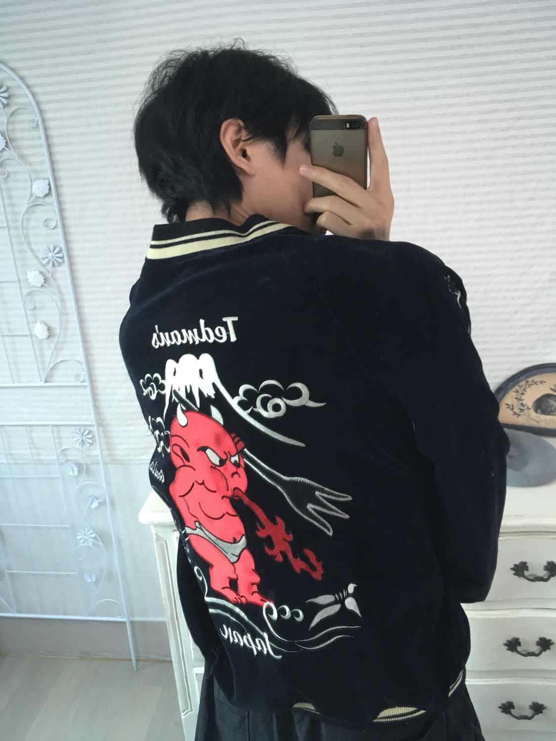 빈티지 양면 데빌 스카쟌 y2k 스트릿 갸루 펑키 일본빈티지712 상품이미지7