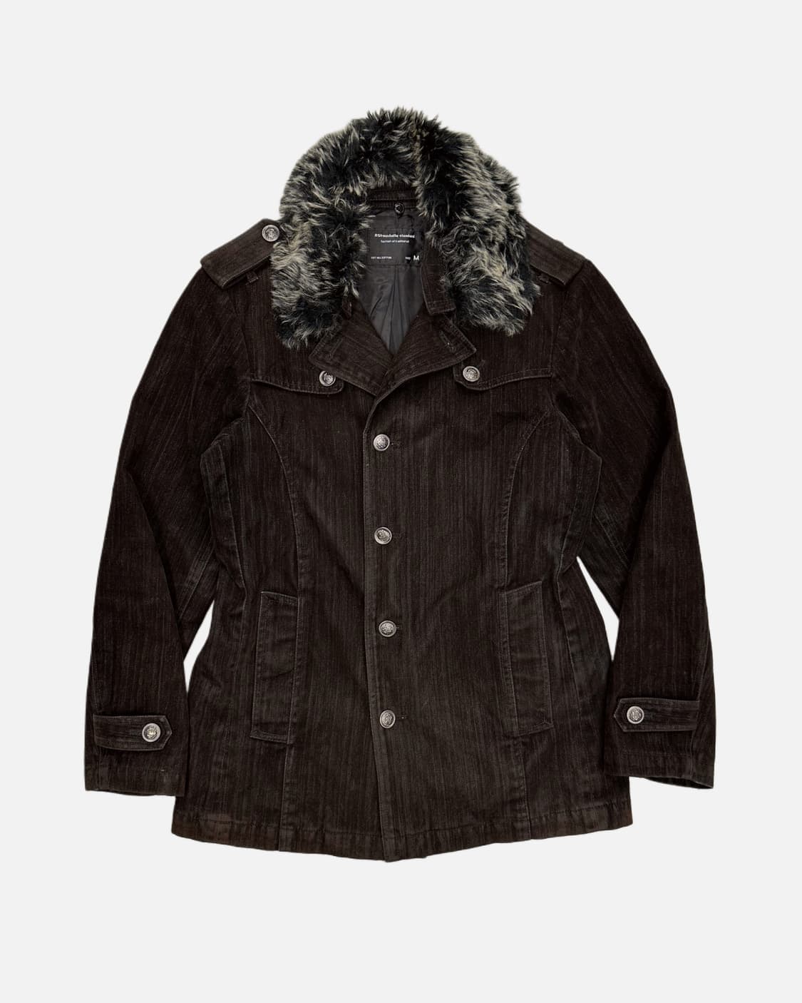 ROUSHATTE veluor tweel fur collar jacket 상품이미지1