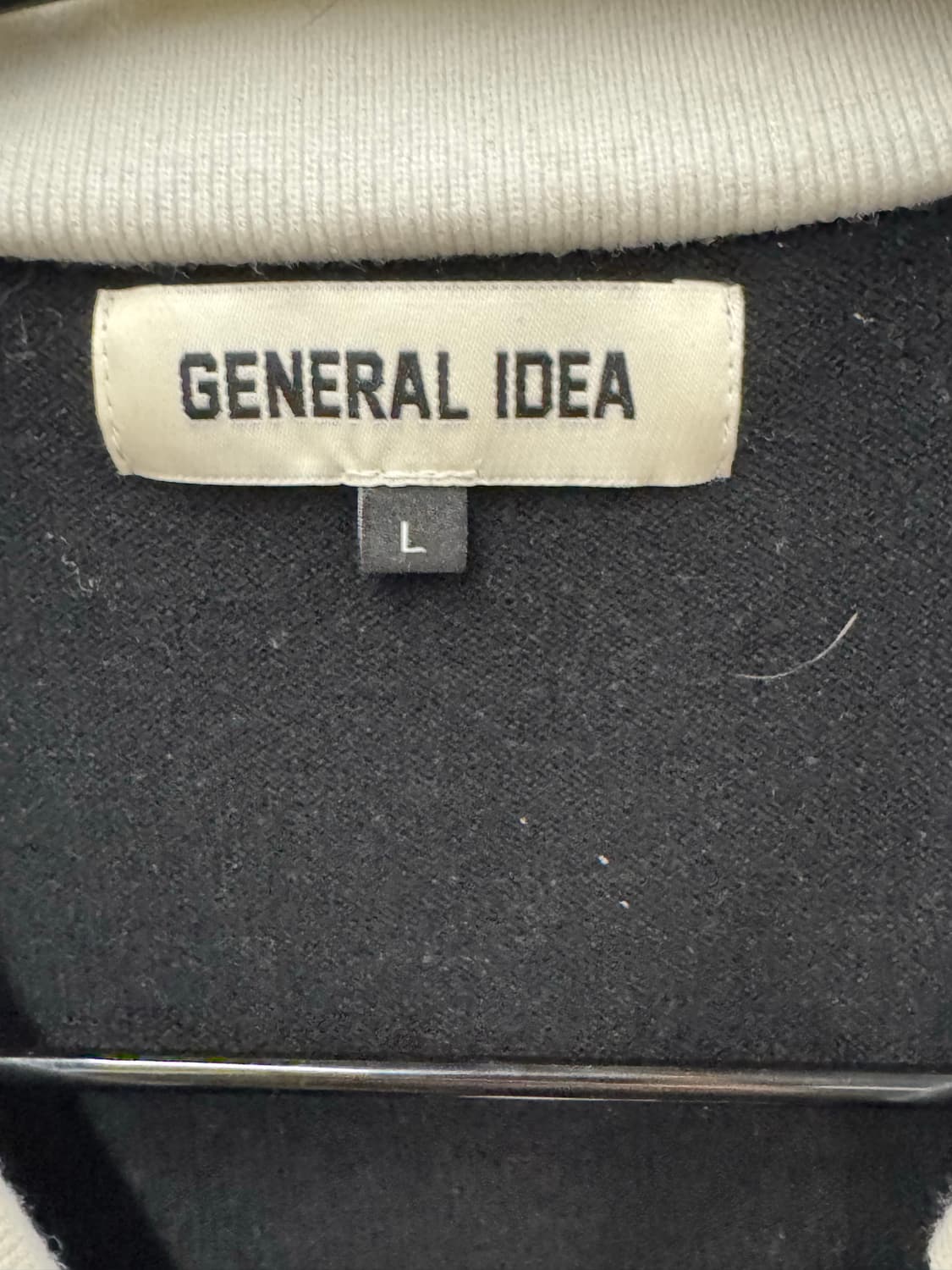 제너럴아이디어 블랙 배색 가디건 L 상품이미지3